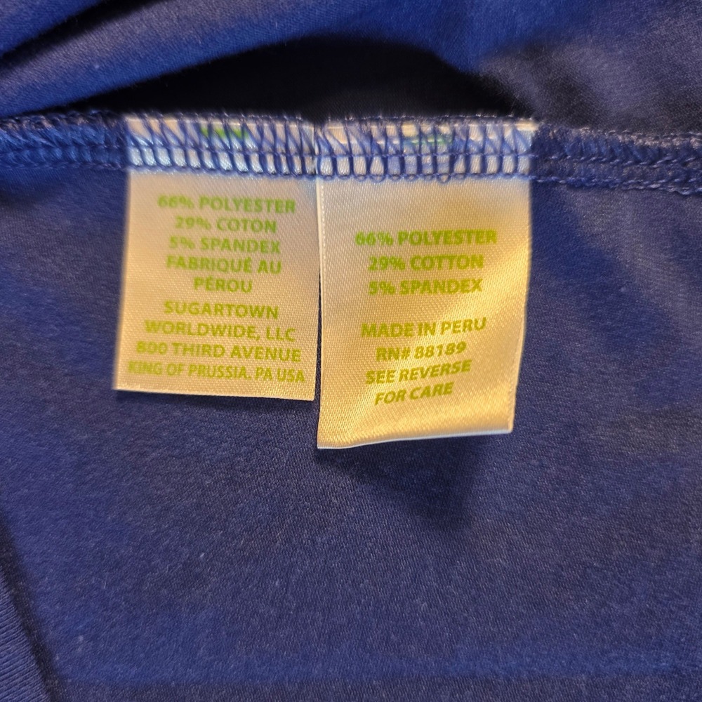 Lilly Pulitzer Kristen Top Lapis Lazuli Blue Strappy Back Tank Large 003625 - Picture 3 of 8